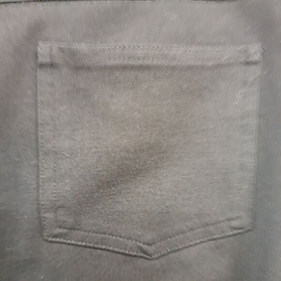 SOHO Apparel Ltd Women 14 Stretch Straight Leg Black Zip Pants 2 Rear Pockets - Picture 11 of 14